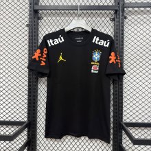 Brazil T-shirt  Fans Black 1:1 Quality Soccer Jersey  26-27 (2026)