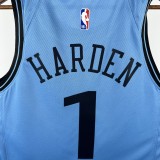 Los Angeles Clippers City Edition Blue  #1 HARDEN 1:1 Quality NBA  Season Jerseys  2025