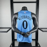 Los Angeles Clippers City Edition Blue  #0 WESTBROOK 1:1 Quality NBA  Season Jerseys 2025