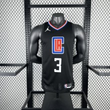 Los Angeles Clippers  Black #3 PAUL 1:1 Quality NBA  Season Jerseys