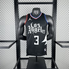 Los Angeles Clippers  Black #3 PAUL 1:1 Quality NBA  Season Jerseys  2023