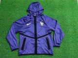 France Windbreaker  Purple 1:1 Quality Soccer Jersey  26-27