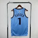 Los Angeles Clippers City Edition Blue  #1 HARDEN 1:1 Quality NBA  Season Jerseys  2025