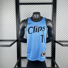 Los Angeles Clippers City Edition Blue  #1 HARDEN 1:1 Quality NBA  Season Jerseys  2025