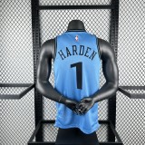 Los Angeles Clippers City Edition Blue  #1 HARDEN 1:1 Quality NBA  Season Jerseys  2025
