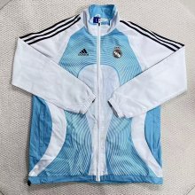 Real Madrid Windbreaker Blue White 1:1 Quality Soccer Jersey 26-27