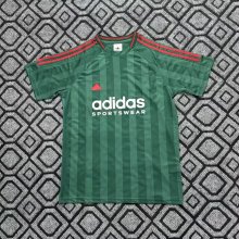 Adidas Clover Classic green and red stripes T-shirt  Green 1:1 Quality Soccer Jersey  25-26