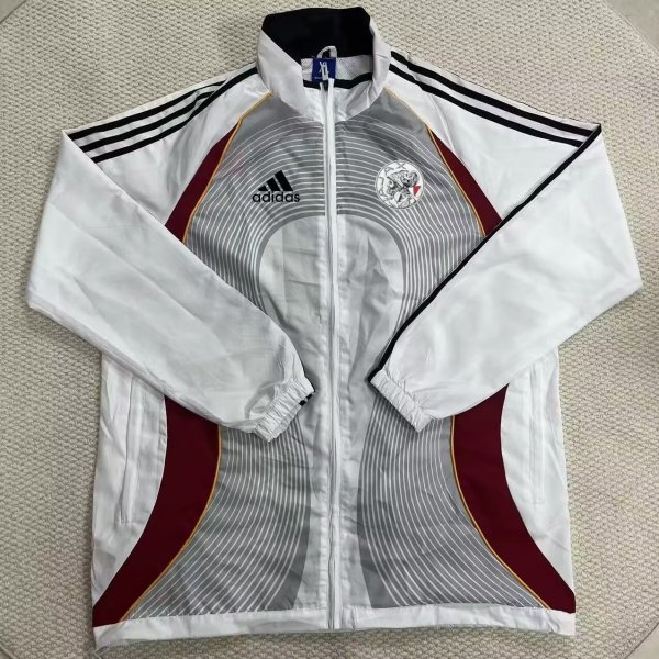 Ajax   Windbreaker White Red 1:1 Quality Soccer Jersey 26-27