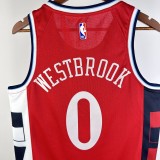 Los Angeles Clippers  Red  #0 WESTBROOK  1:1 Quality NBA  Season Jerseys 2025