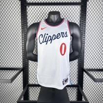 Los Angeles Clippers  White #0 WESTBROOK  1:1 Quality NBA  Season Jerseys 2025