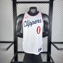 Los Angeles Clippers  White #0 WESTBROOK  1:1 Quality NBA  Season Jerseys 2025