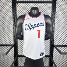 Los Angeles Clippers  White #1 HARDEN 1:1 Quality NBA  Season Jerseys 2025
