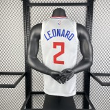Los Angeles Clippers  White #2 LRONARD 1:1 Quality NBA  Season Jerseys 2023
