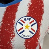 Paraguay Home  Player 1:1 Quality Soccer Jersey 26-27 (2026)