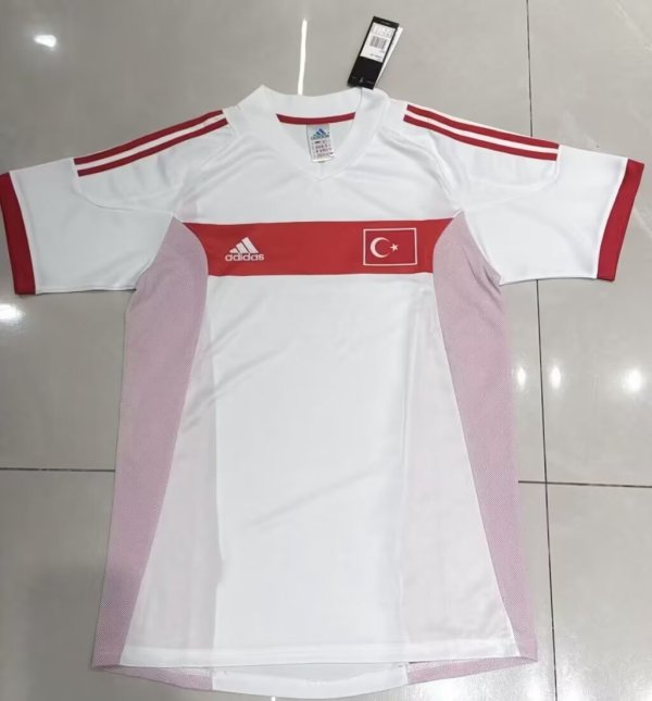 Retro Turkey  Away 1:1 Quality Soccer Jersey 2002