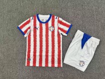 Paraguay Home  Kids  Fans 1:1 Quality Soccer Jersey 26-27 (2026)