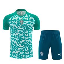 Portugal  Training  Fans Sets Green White (Kids And Man 16-2XL) 1:1 Quality Soccer Jersey 26-27 (2026)