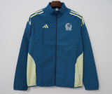 Mexico  Windbreaker  Blue 1:1 Quality Soccer Jersey  25-26