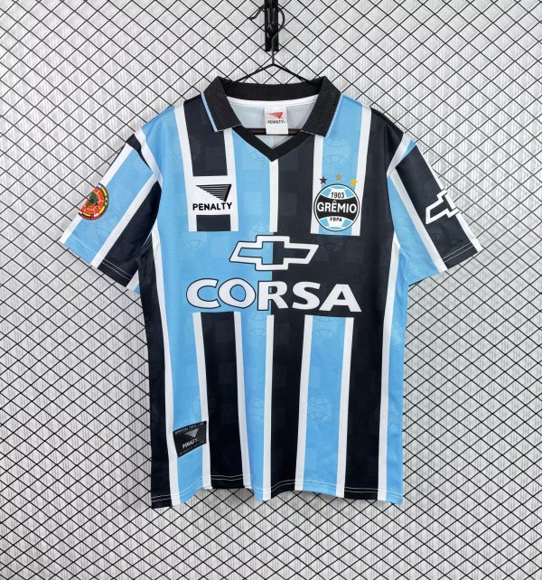 Retro Gremio Home Fans 1:1 Quality Soccer Jersey  1998