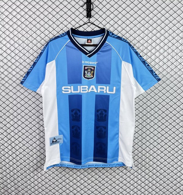 Retro Coventry City Home  Fans   1:1 Quality Soccer Jersey 1998-1999