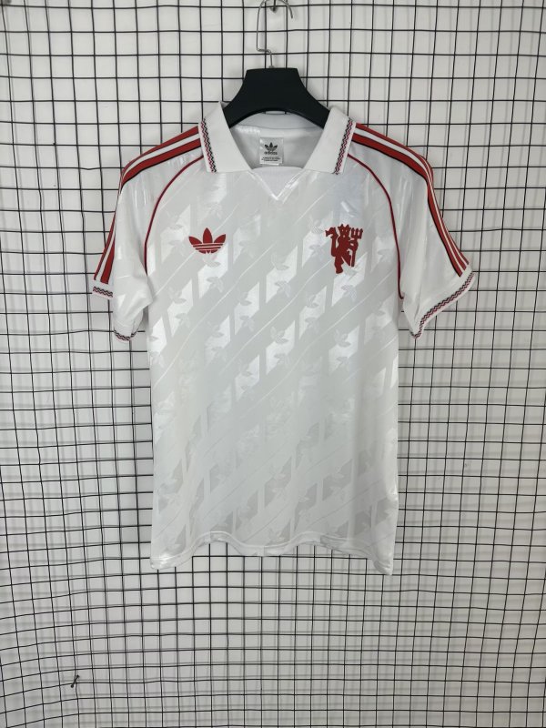 Retro Manchester United Polo Fans  Red 1:1 Quality Soccer Jersey 26-27