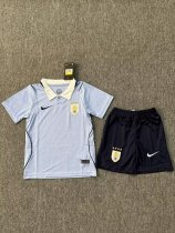 Uruguay Home Kids Fans 1:1 Quality Soccer Jersey  26-27 (2026)