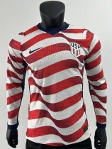 Usa Home Long SleevePlayer 1:1 Quality Soccer Jersey 26-27 (2026)