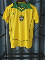 Retro Brazil Home 1:1 Quality Soccer Jersey  2004-2005 (S-4XL)