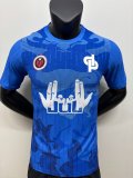 singer Fan Blue Player 1:1 Quality Soccer Jersey   26-27