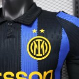 Inter Milan Home Long Sleeve  Player 1:1 Quality Soccer Jersey   26-27