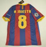 Copy Retro Barcelona  Home  1:1 Quality Soccer Jersey  2010-2011 (胸前带小字)