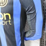 Inter Milan Home Long Sleeve  Player 1:1 Quality Soccer Jersey   26-27