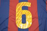Copy Retro Barcelona  Home  1:1 Quality Soccer Jersey  2010-2011 (胸前带小字)