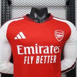 Arsenal  Home Long Sleeve  Player 1:1 Quality Soccer Jersey   26-27