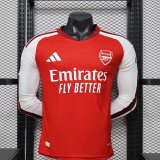 Arsenal  Home Long Sleeve  Player 1:1 Quality Soccer Jersey   26-27