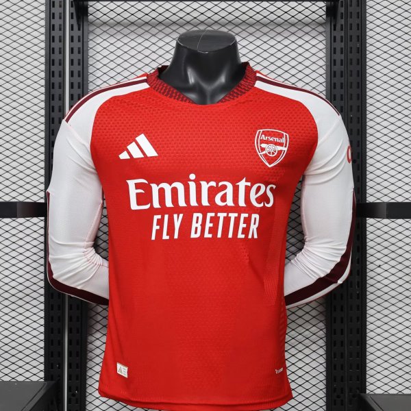 Arsenal  Home Long Sleeve  Player 1:1 Quality Soccer Jersey   26-27