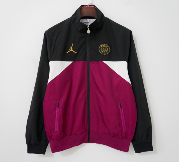 PSG Paris  Windbreaker  Black Pink  1:1 Quality Soccer Jersey 24-25