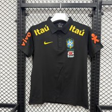 Brazil Polo  Fans Black 1:1 Quality Soccer Jersey 26-27 (2026)