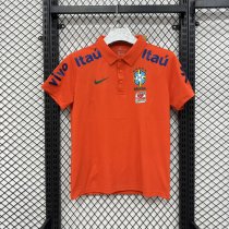 Brazil Polo  Fans Orange 1:1 Quality Soccer Jersey 26-27 (2026)