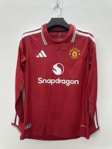 Manchester United  Home Long Sleeve Player 1:1 Quality Soccer Jersey 26-27