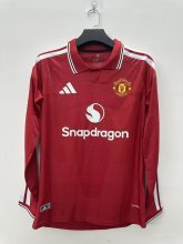 Manchester United  Home Long Sleeve Player 1:1 Quality Soccer Jersey 26-27