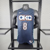 Oklahoma City Thunder  Grey #8 WILLIAMS 1:1 Quality NBA  Season Jerseys 2026