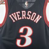 Philadelphia 76ers Retro Black #3 IVERSON 1:1 Quality NBA  Season Jerseys 2026