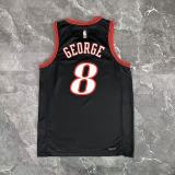 Philadelphia 76ers Retro Black #8 GEORGE 1:1 Quality NBA  Season Jerseys 2026
