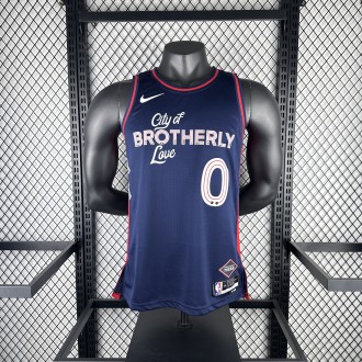 Philadelphia 76ers City Edition Retro Blue #0 MACEY 1:1 Quality NBA  Season Jerseys  2024