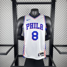 Philadelphia 76ers White #8 GEORGE 1:1 Quality NBA  Season Jerseys 2023