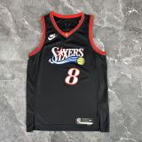 Philadelphia 76ers Retro Black #8 GEORGE 1:1 Quality NBA  Season Jerseys 2026