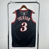 Philadelphia 76ers Retro Black #3 IVERSON 1:1 Quality NBA  Season Jerseys 2026