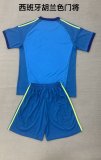 Spain Goalkeeper  With Pants Sets (kids Man  16-2XL) Fans 1:1 Quality Soccer Jersey 26-27（2026）