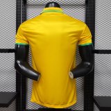 Brazil   POLO  T-shirt  Yellow Player  1:1 Quality Soccer Jersey  26-27 (2026)